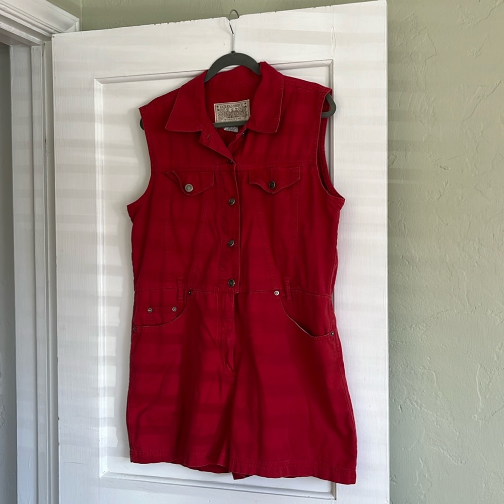 Vintage Work Wear Short Jumpsuit
